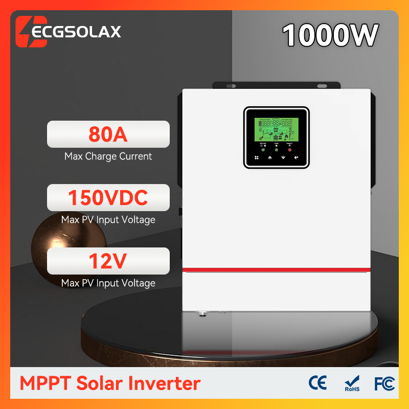 Drone Solar Charger - ECGSOLAX 1KW Hybrid Solar inverter 12V