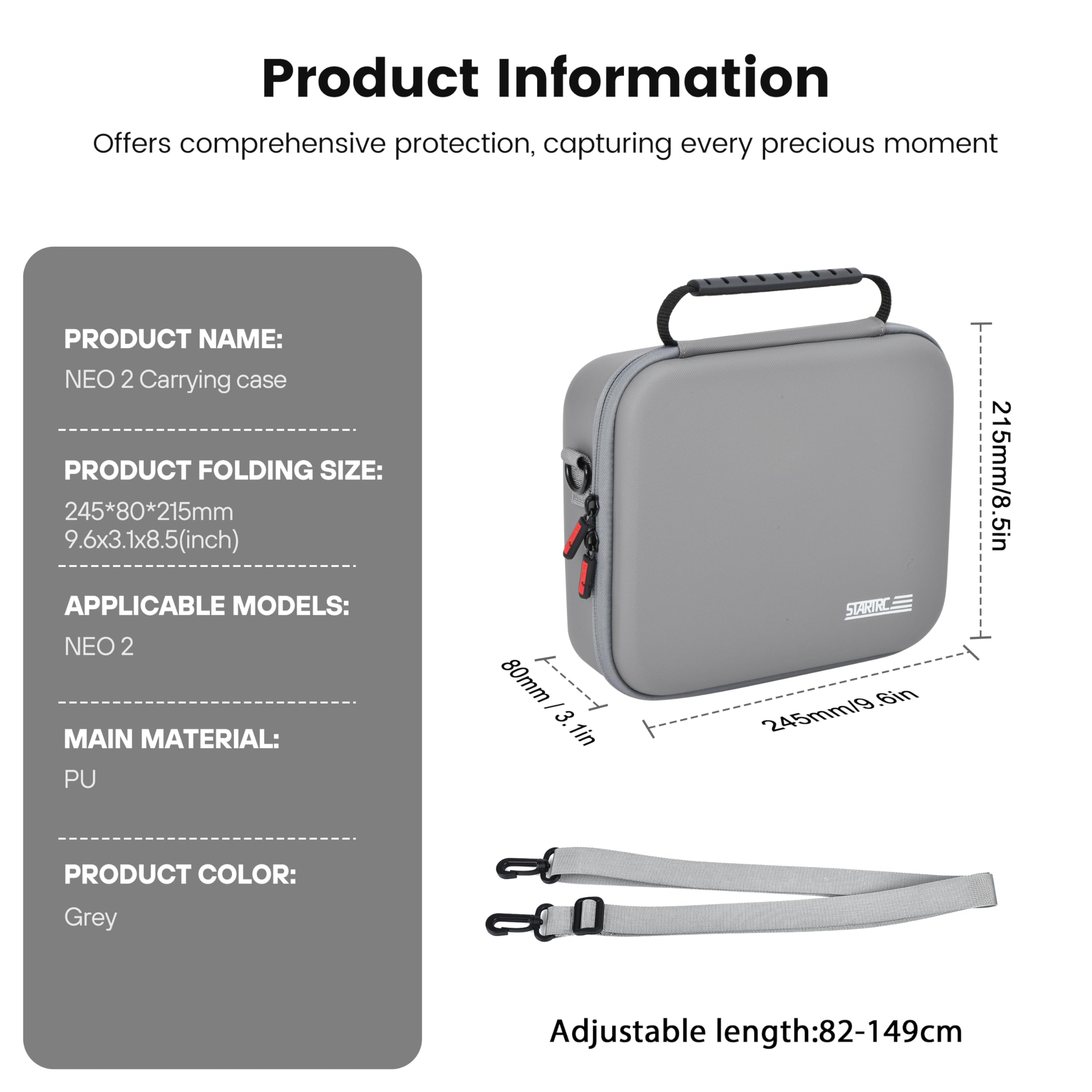 Neo 2 Portable PU Shoulder Bag - đánh giá và giá Drone Carrying Case